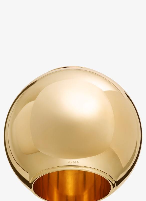 Alaïa Spherical Bracelet In Yellow