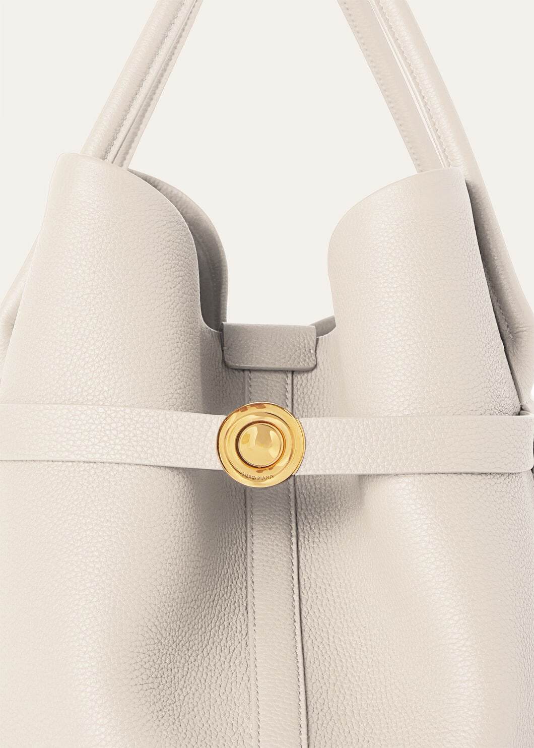 Loro Piana Logo-embossed Tote Bag In White