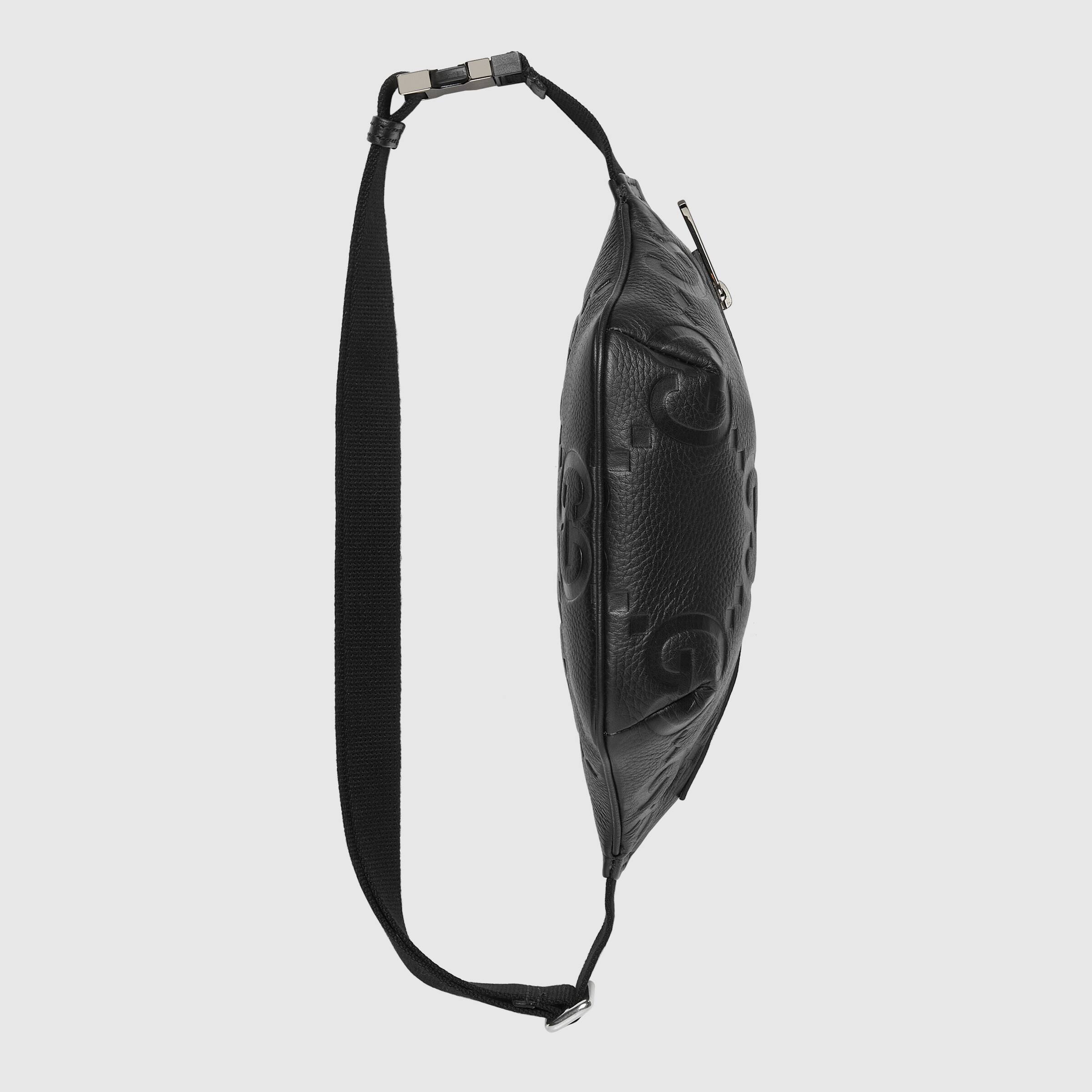 Gucci Jumbo Gg Small Belt Bag In Black
