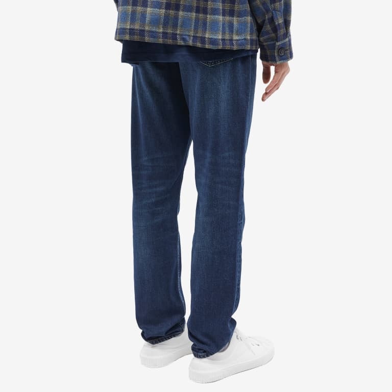 Rag & Bone Belt Ring Denim Trousers In Blue