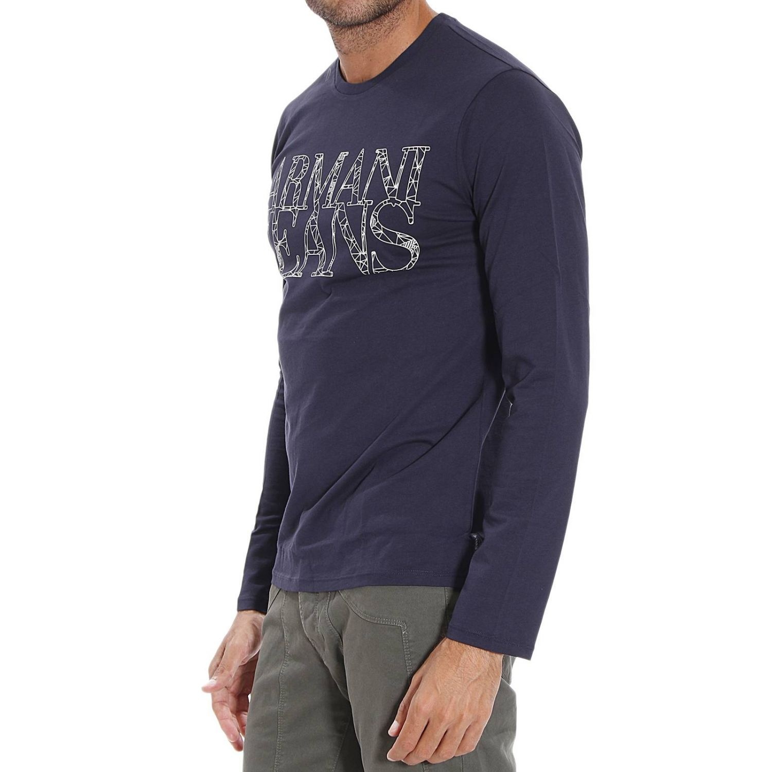 ARMANI JEANS LOGO DETAILS T-SHIRT