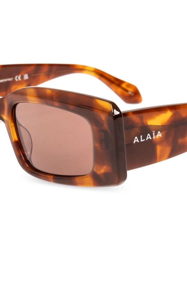 Alaïa Tortoiseshell-effect Sunglasses In Multicolor