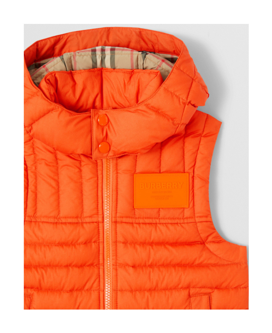 BURBERRY HORSEFERRY APPLIQUÉ PADDED GILET