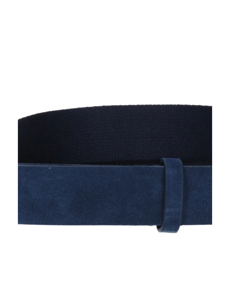 Orciani Dark Blue Logo Belt In Blue