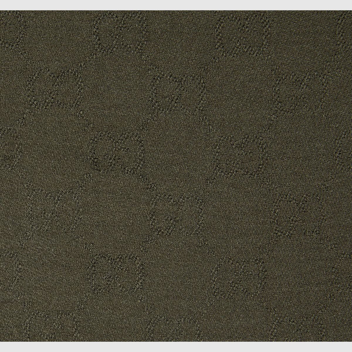 Gucci Gg Wool And Silk Jacquard Shawl