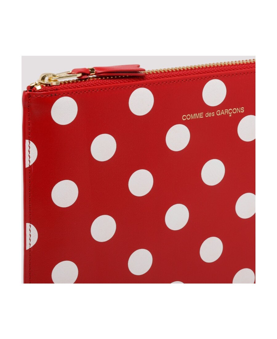 COMME DES GARÇONS POLKA DOT ZIPPED CLUTCH