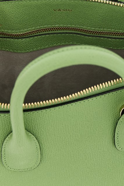 Valextra Mylogo Hand Bags Green In Blue