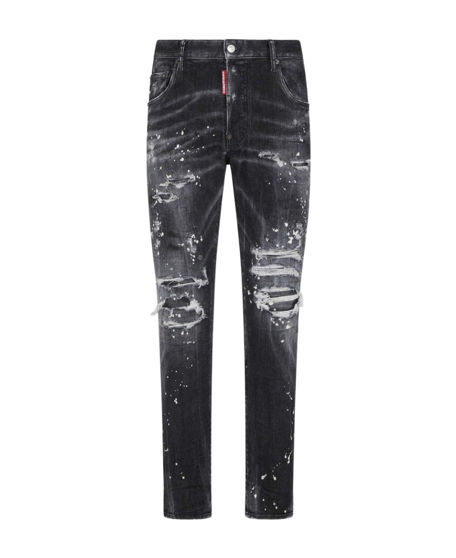 Shop Dsquared2 Skater Low-rise Skinny Jeans In Black