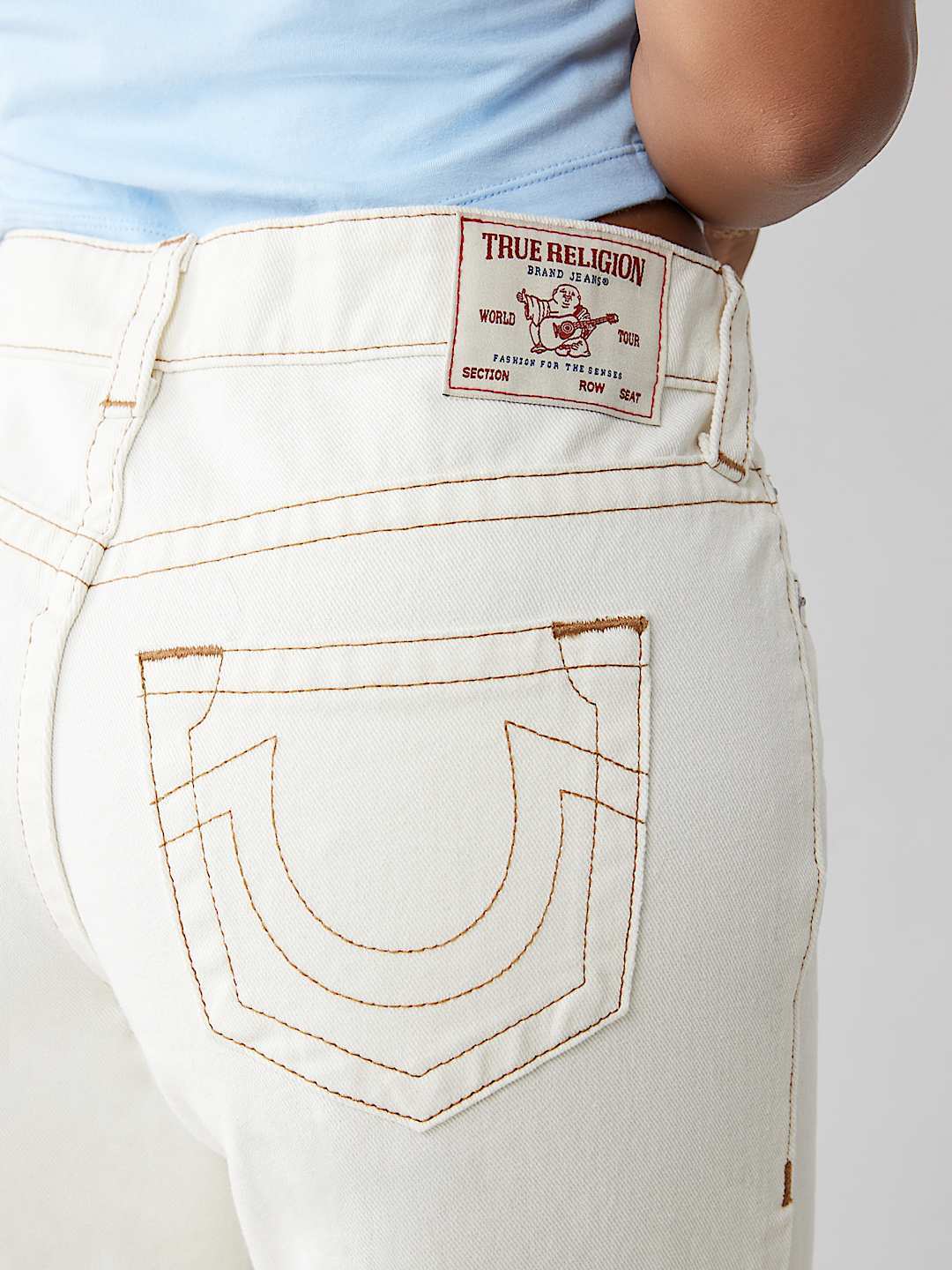 TRUE RELIGION BOBBI MID RISE BAGGY JEAN 