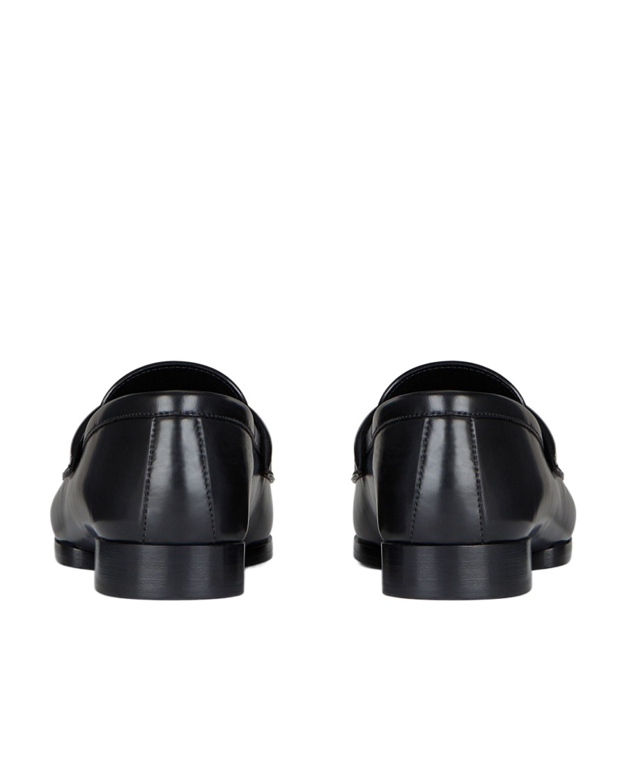 Givenchy Classic Lambskin Loafers With Ruched Detailing In Black