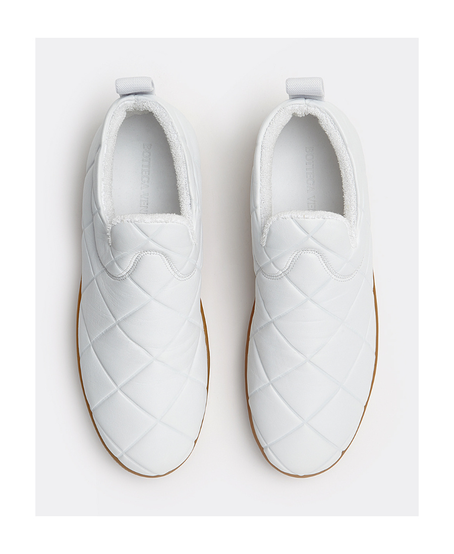Bottega Veneta Quilted Casual Sports Shoes In White