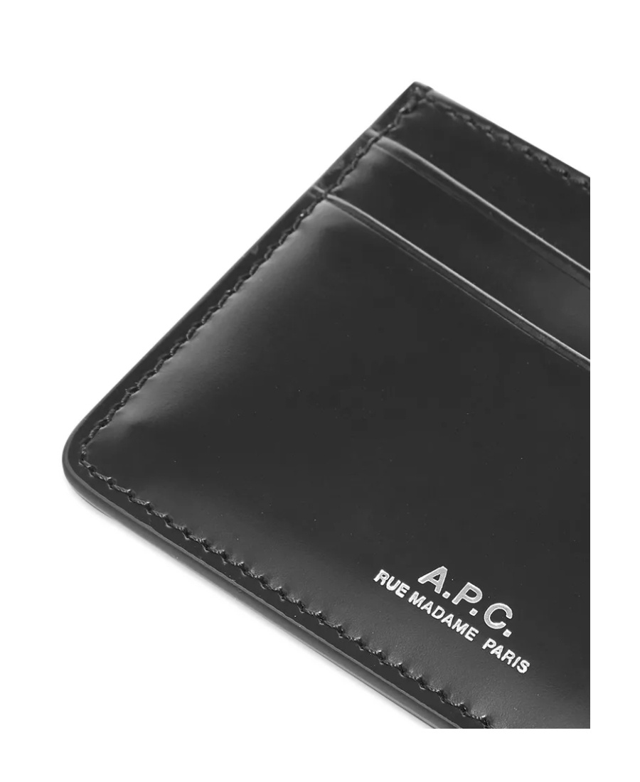 Apc Logo-embossed Cardholder In Black