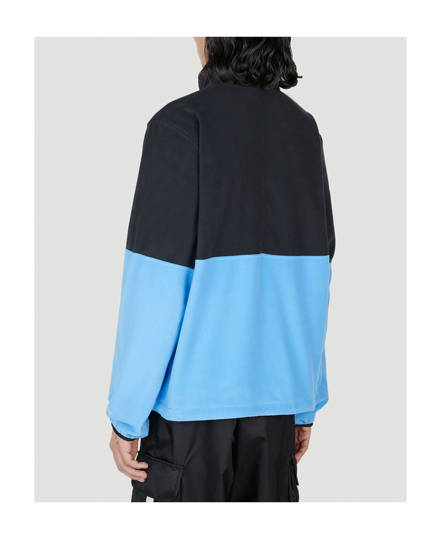 The North Face Colour-block Zip-up Sweatshirt In Blue