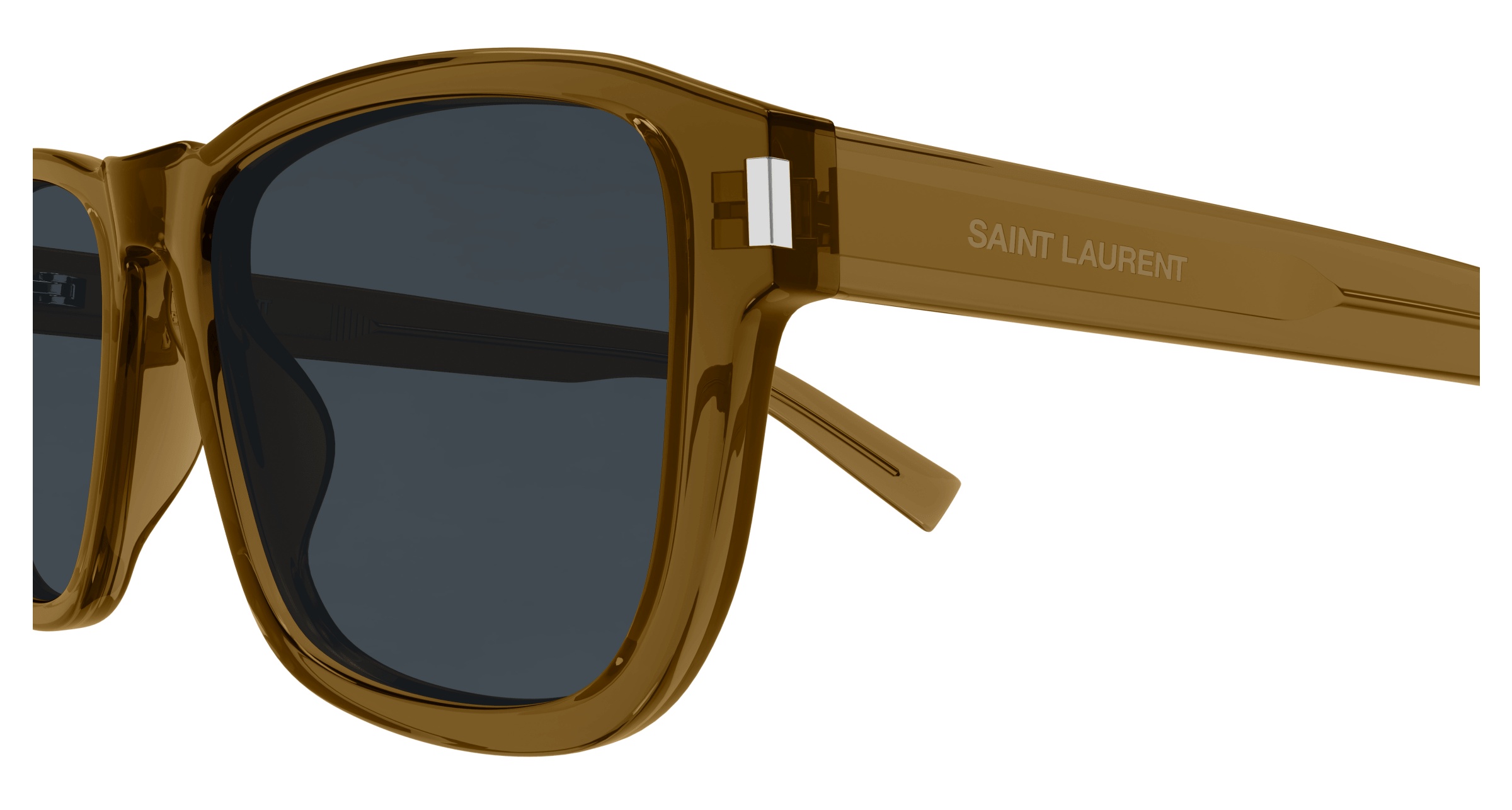 Saint Laurent Logo Sunglasses In Black