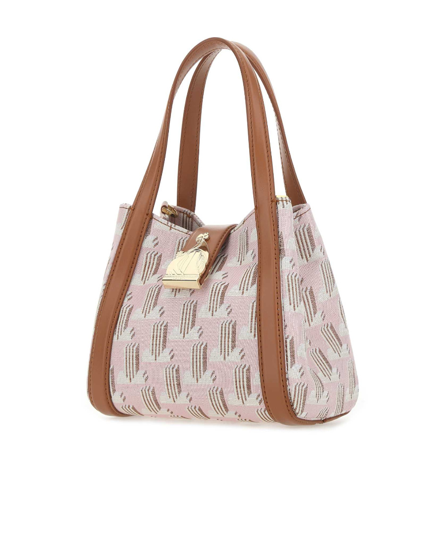 Lanvin Mother And Child Graphic-print Tote Bag In Brown