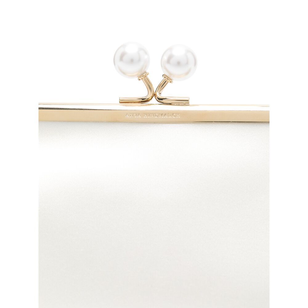 Shop Anya Hindmarch Chain Shoulder Bag In White