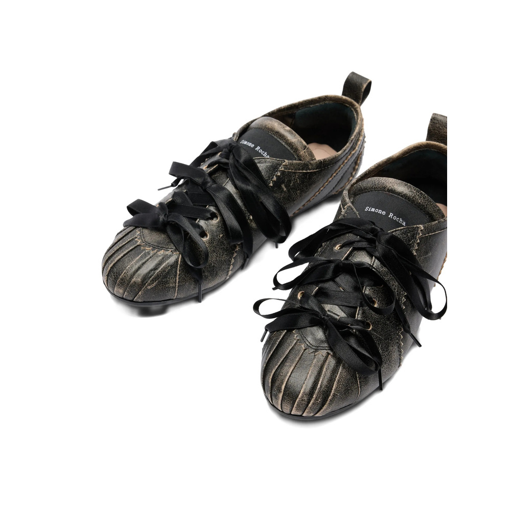 Simone Rocha Lace-up Sneakers In Brown