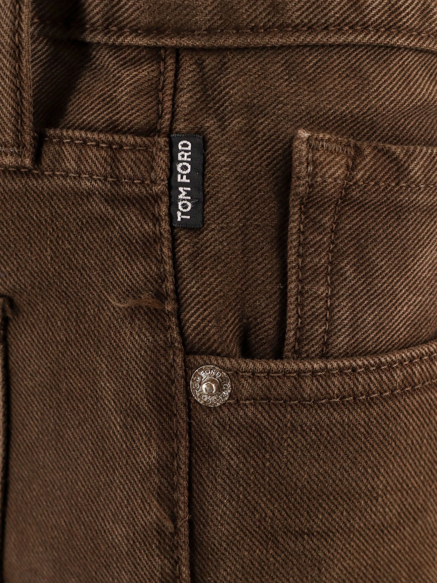 Tom Ford Brown Denim Trouser In Brown