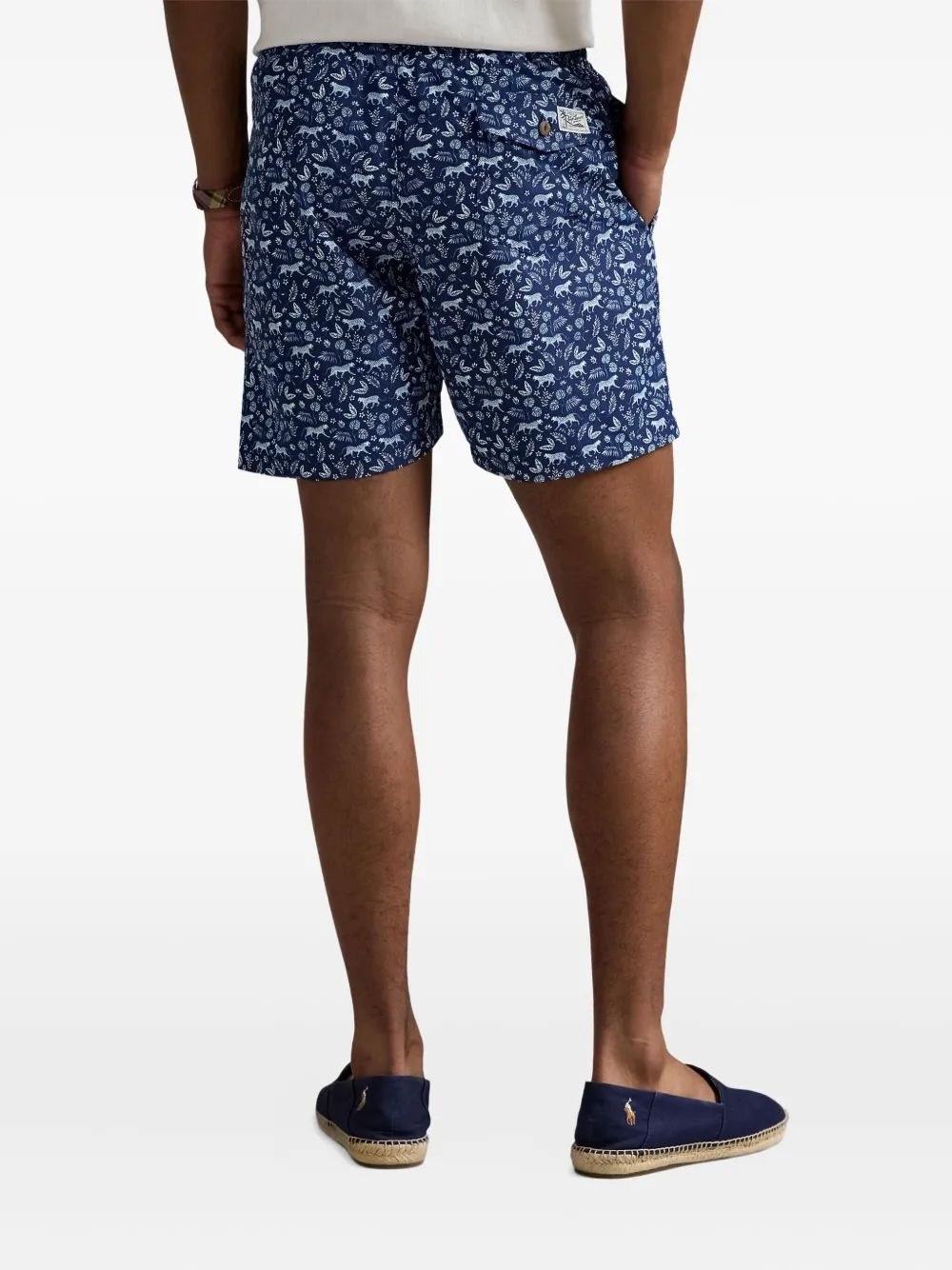 Polo Ralph Lauren Printed Swim Shorts In Blue