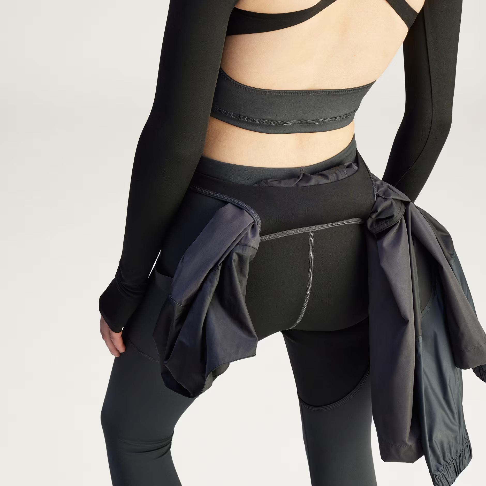 Shop Adidas By Stella Mccartney Colour-block Performance Leggings