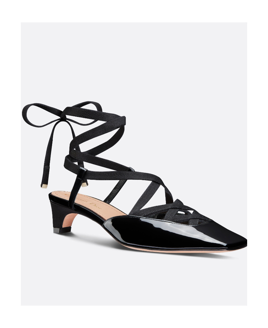Dior D-envol Laced Pump In Black
