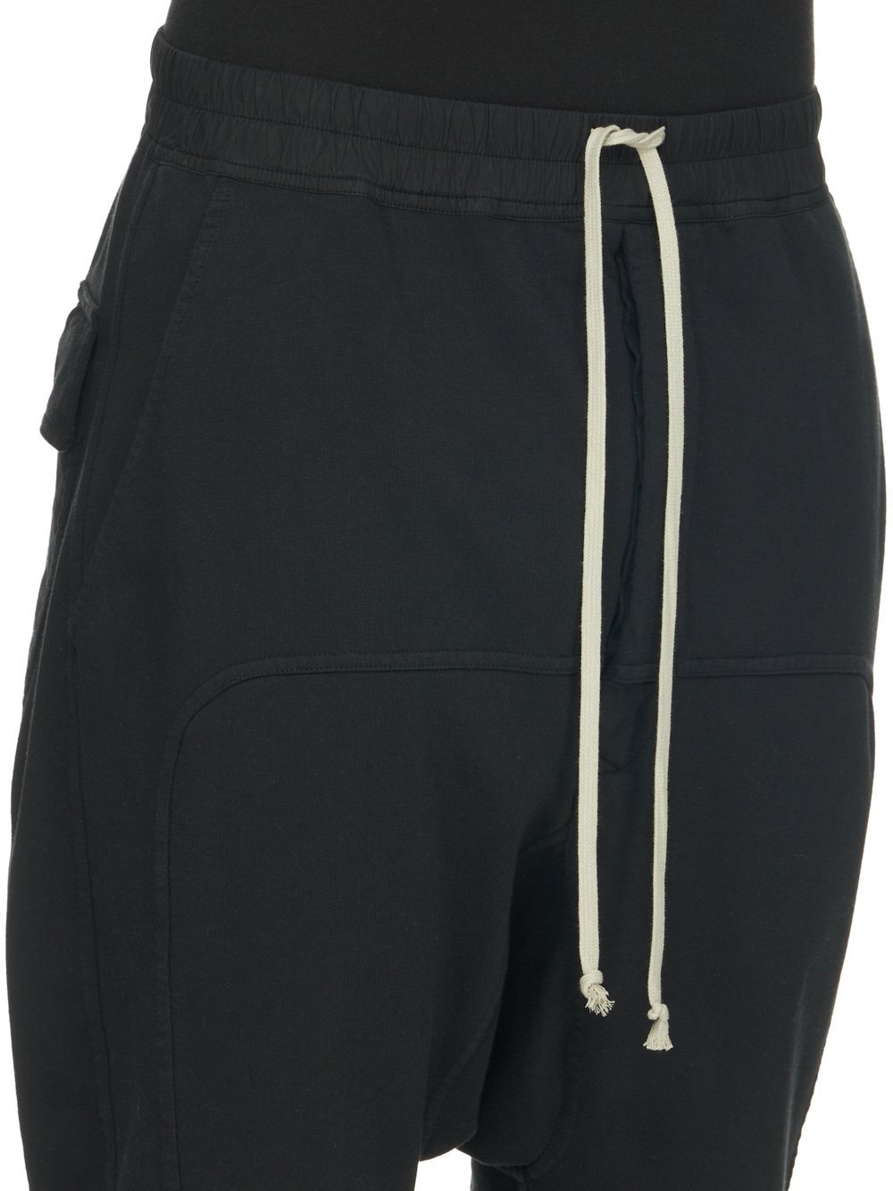 Rick Owens Drkshdw Drawstring Drop-crotch Trousers In Black