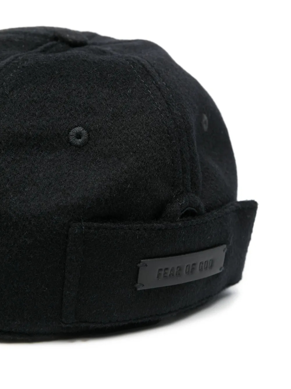 Fear Of God Felted F Baseball Cap In Black