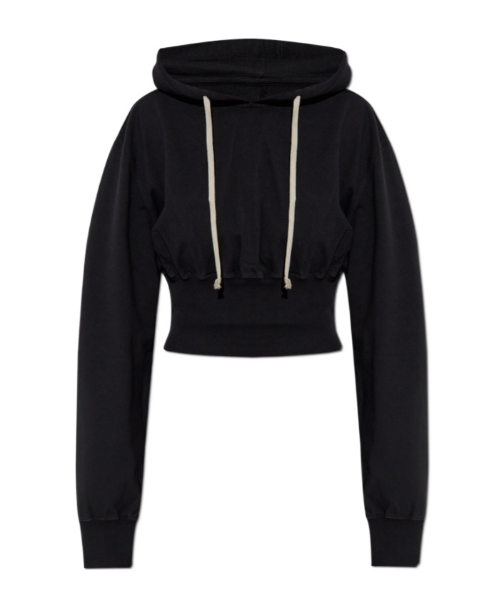 Rick Owens Drkshdw Long-sleeved Sweater In Black