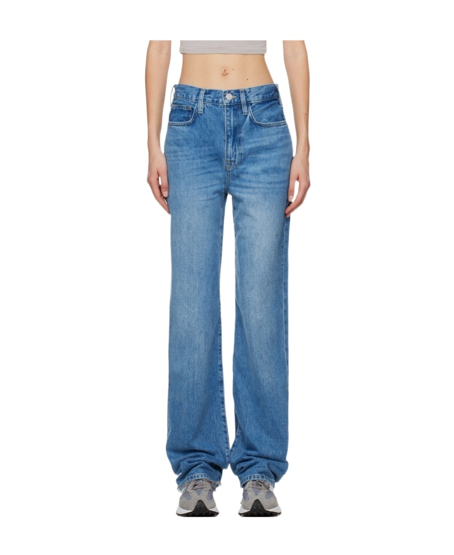 FRAME HIGH-RISE STRAIGHT-LEG JEANS 