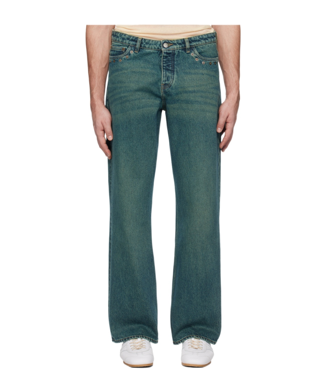 Paloma Wool Green Crowd Jeans