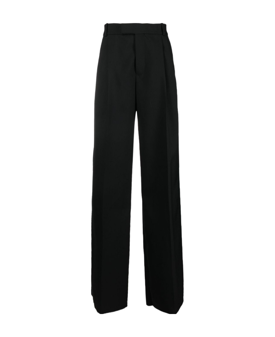 Alexander Mcqueen Wool Tailored Trousers In Black