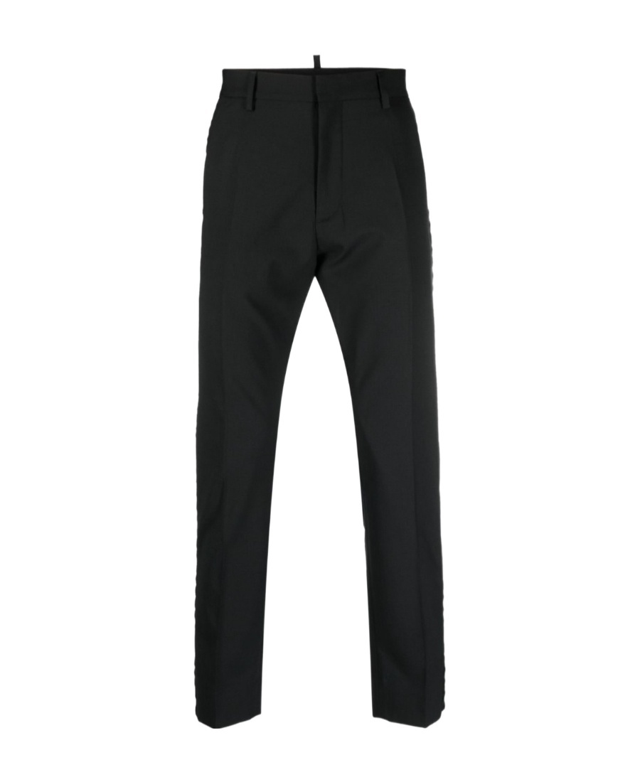 Dsquared2 Tailored Straight-leg Trousers In Black