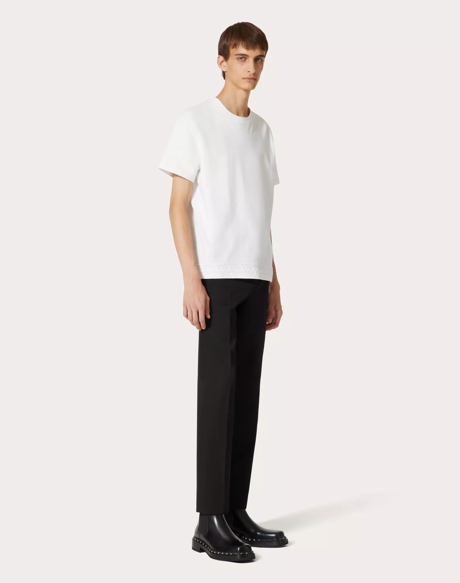 Valentino T Shirt With Toile Iconographe Detail In White