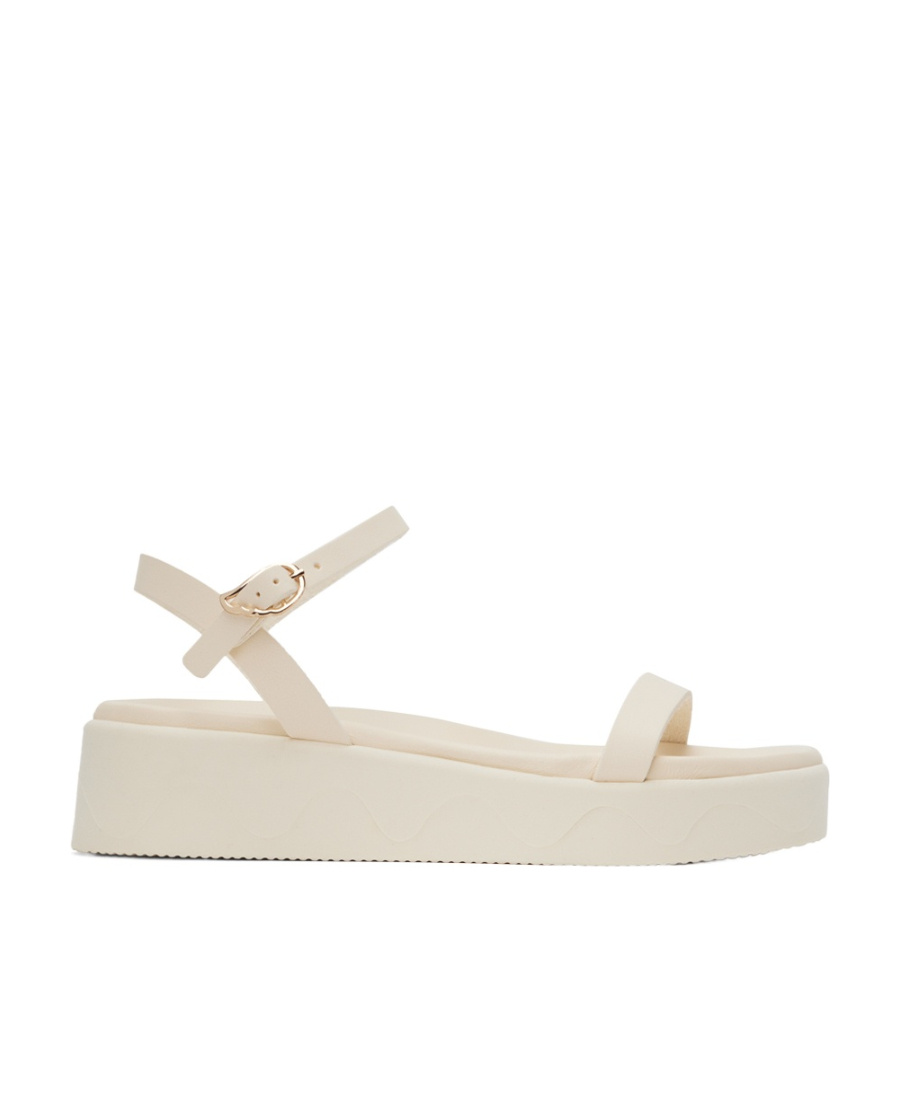 Ancient Greek Sandals Irida Platform Sandals Off White In Neutral