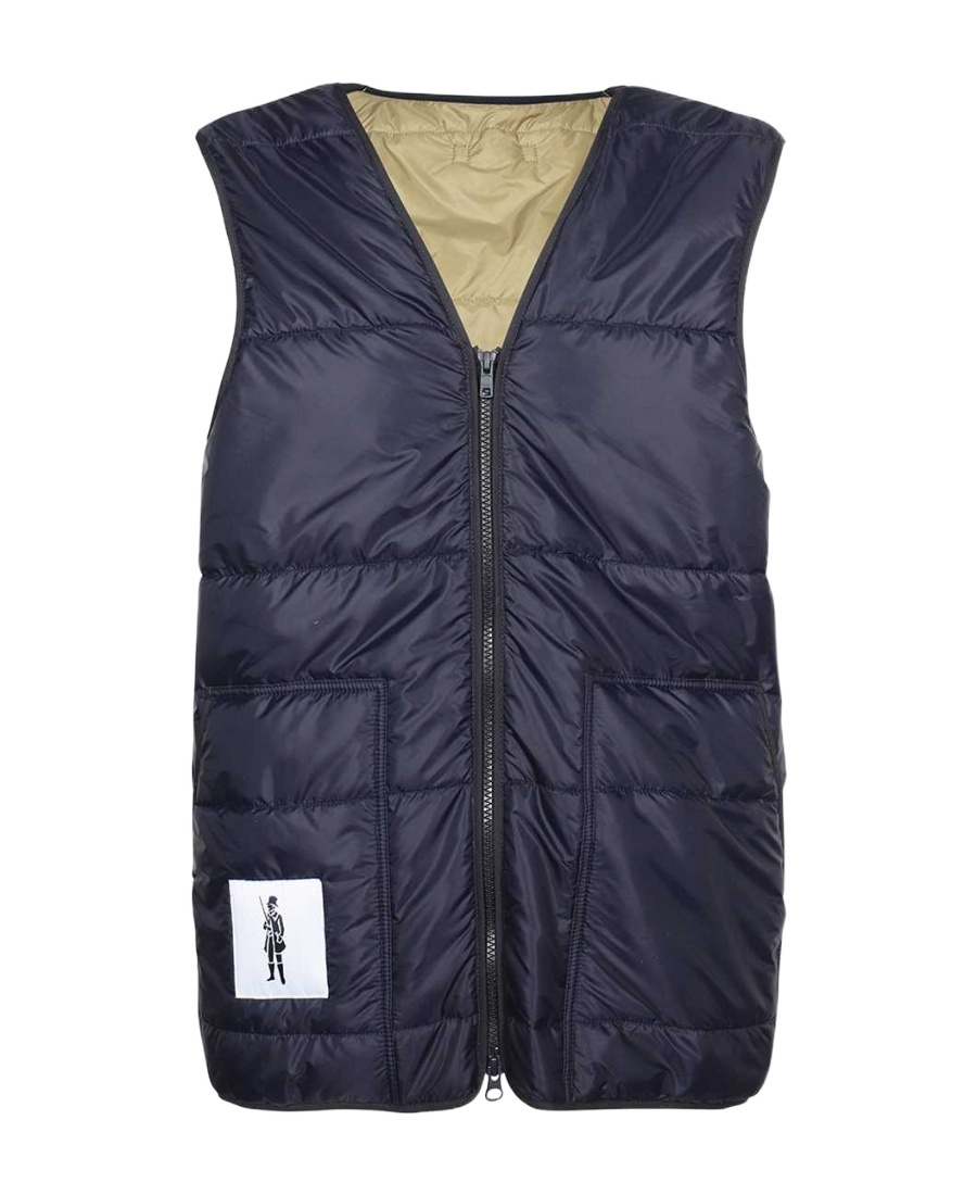 Mackintosh V-collar Vest In Black