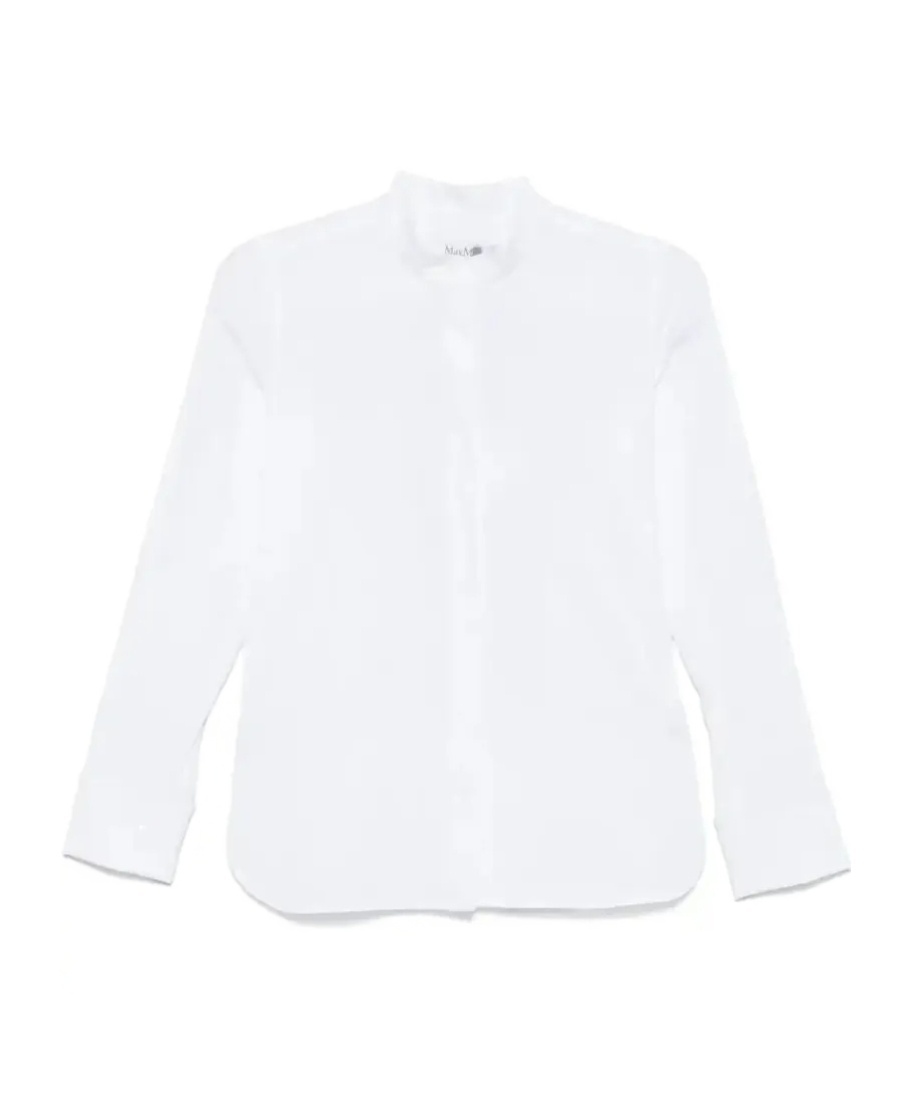 Max Mara Long-sleeved Shirt In White