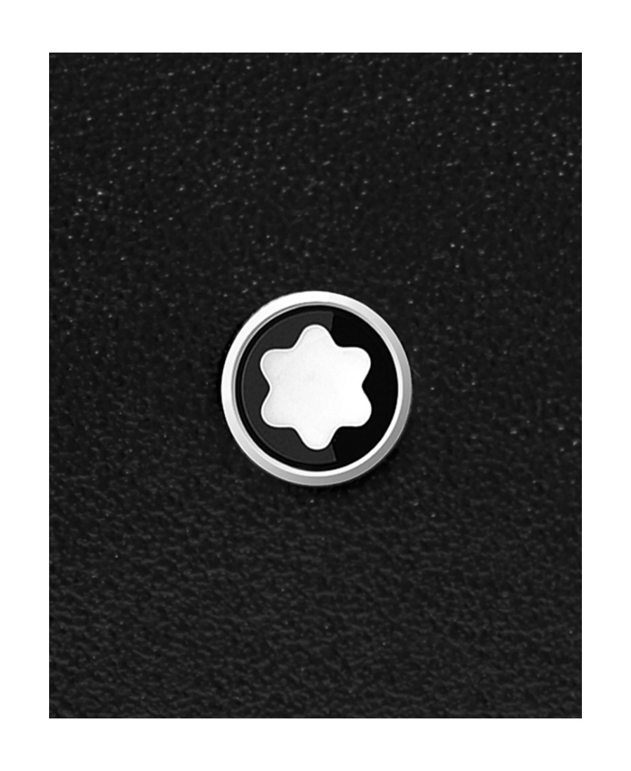 Montblanc Bi-fold Leather Wallet In Black