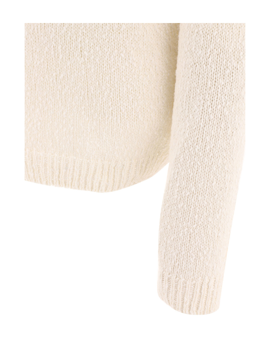 Apc Gaston Long-sleeved Crewneck Sweater In White