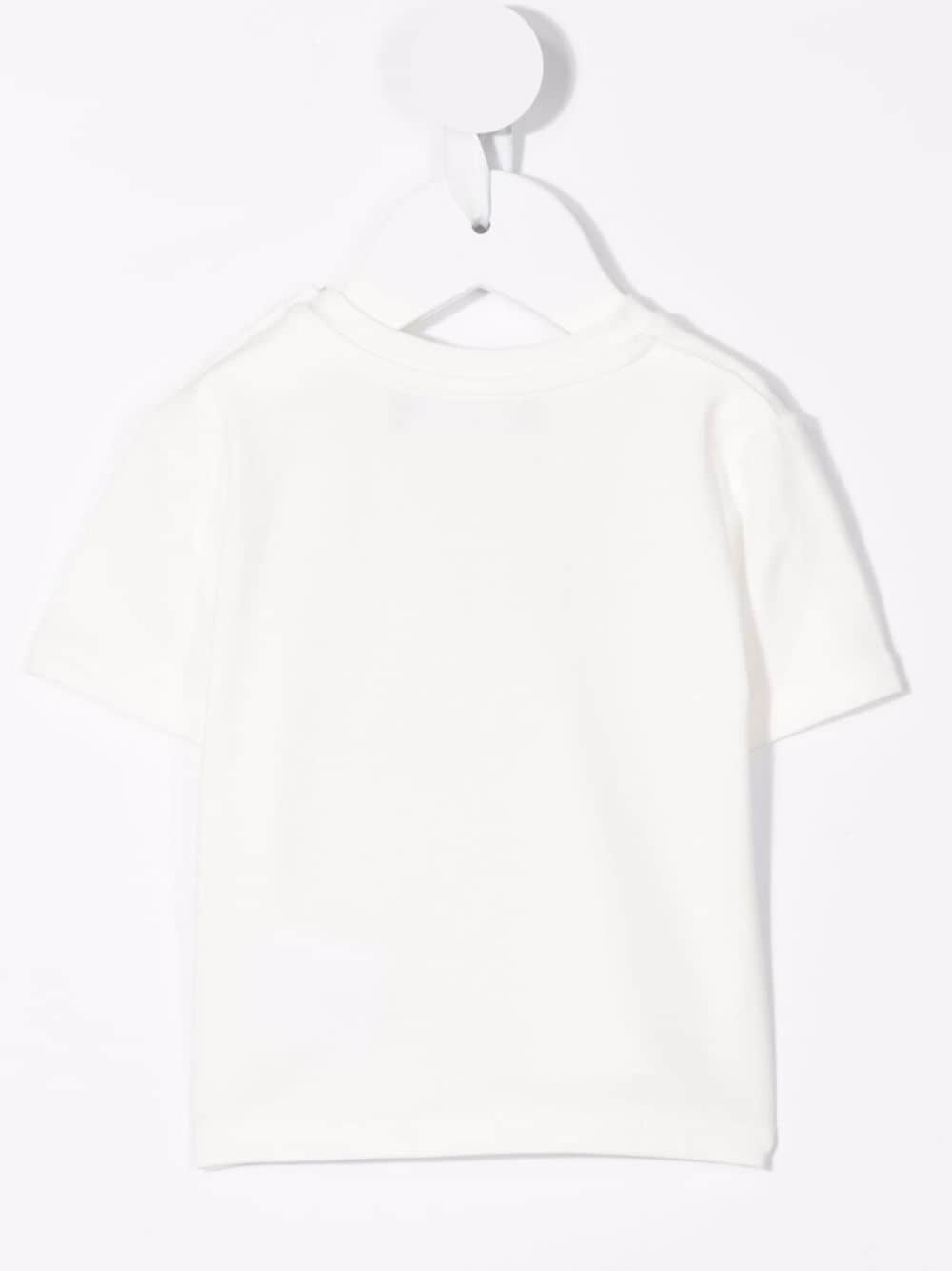 Versace Logo-print Stretch-cotton T-shirt In White