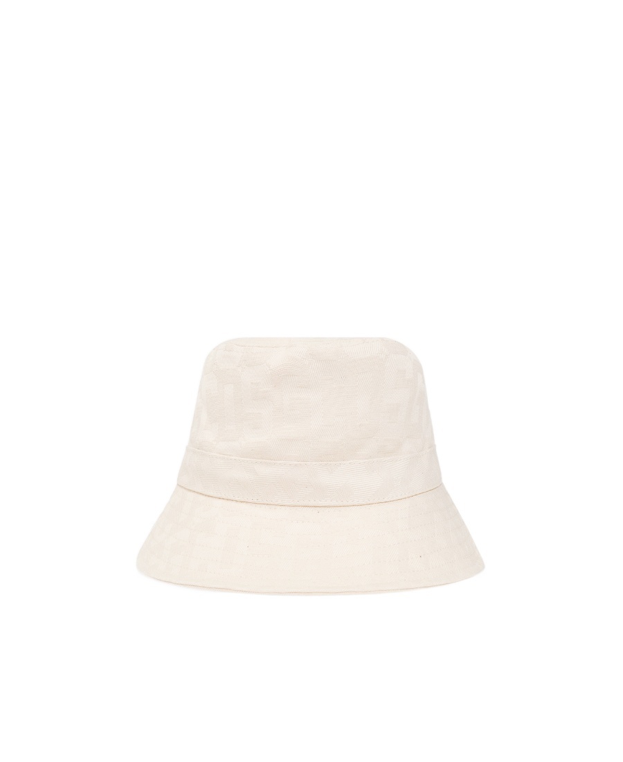 Gcds Logo-plaque Bucket Hat In White