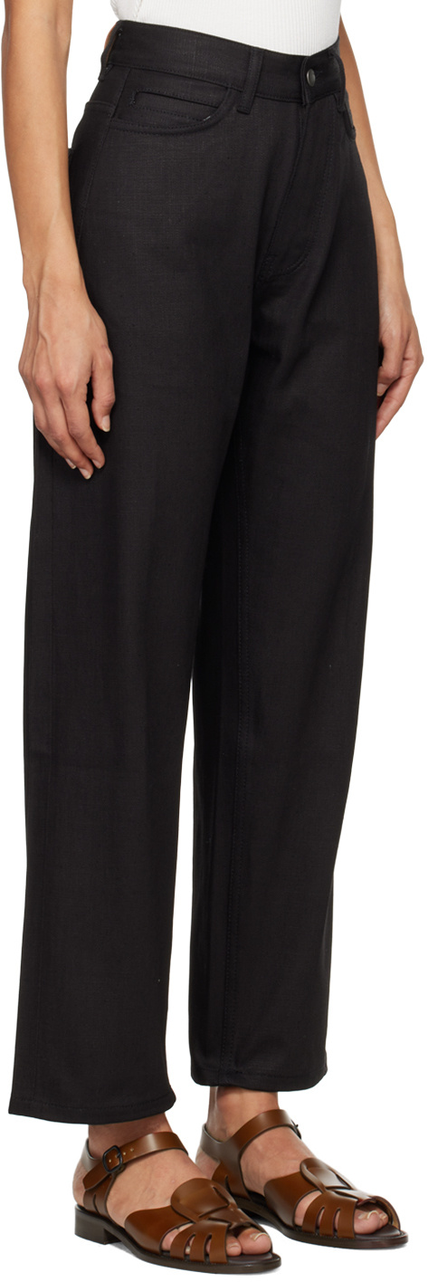 Studio Nicholson Black Ruthe Selvedge Jeans In Black