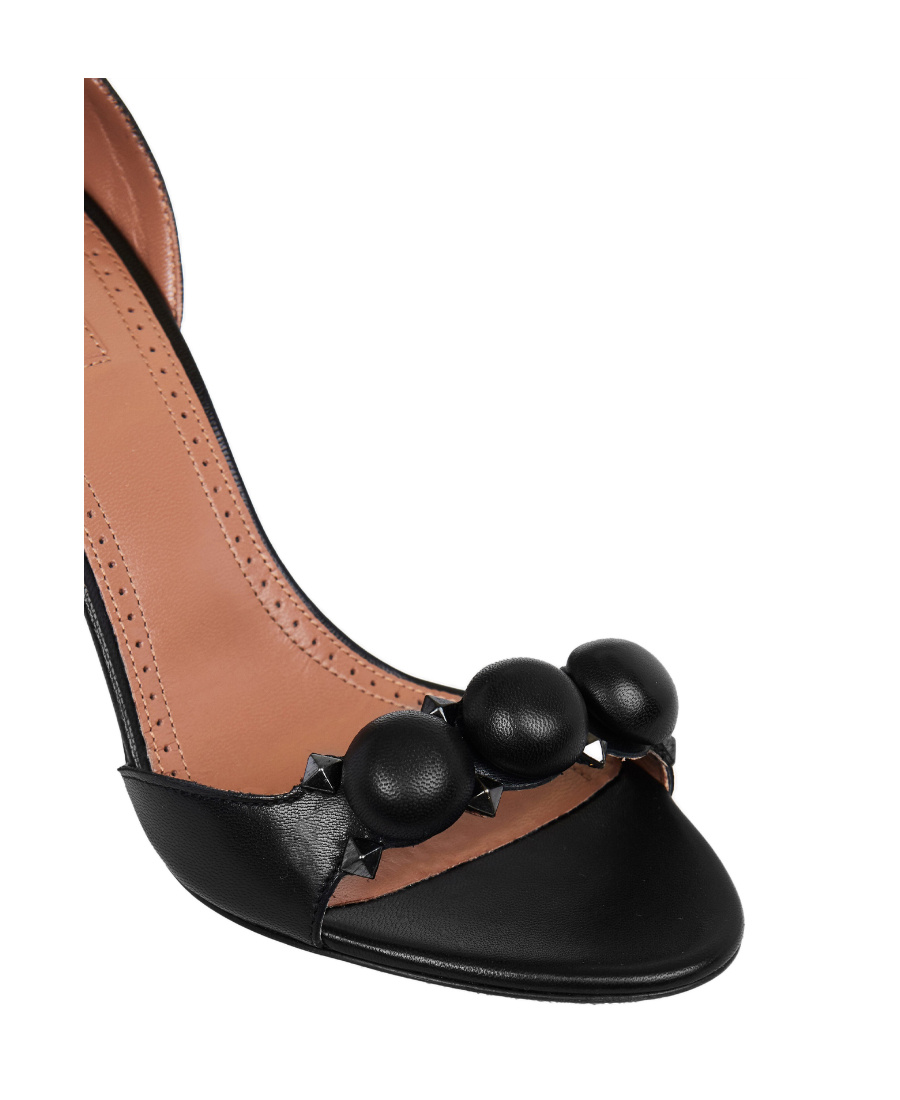 Alaïa La Bombe Stud Ankle-wrap Stiletto Sandals In Black