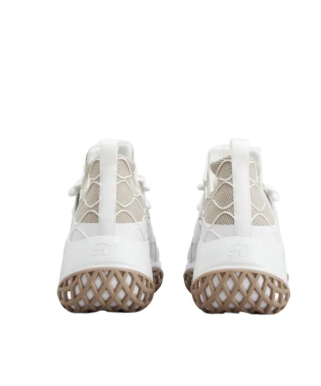 Roger Vivier 45mm Viv Run Strass Technical Sneakers In White