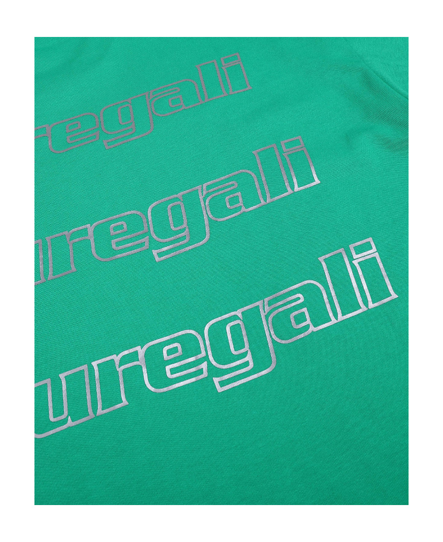 Shop Liuregali Logo Details Short-sleeved T-shirt In Green