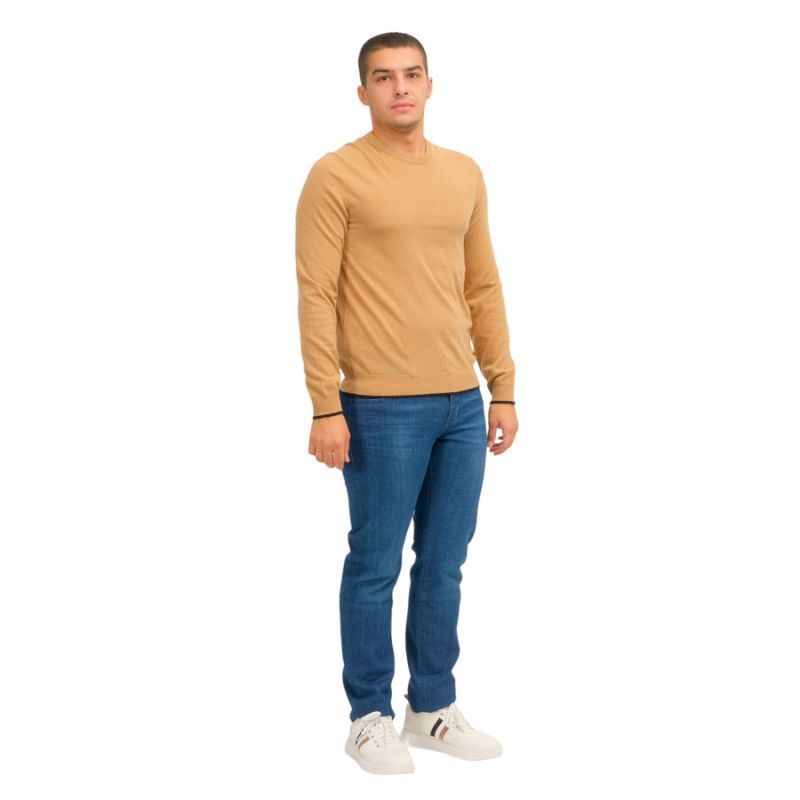 Hugo Boss Long-sleeved Sweater In Multicolor
