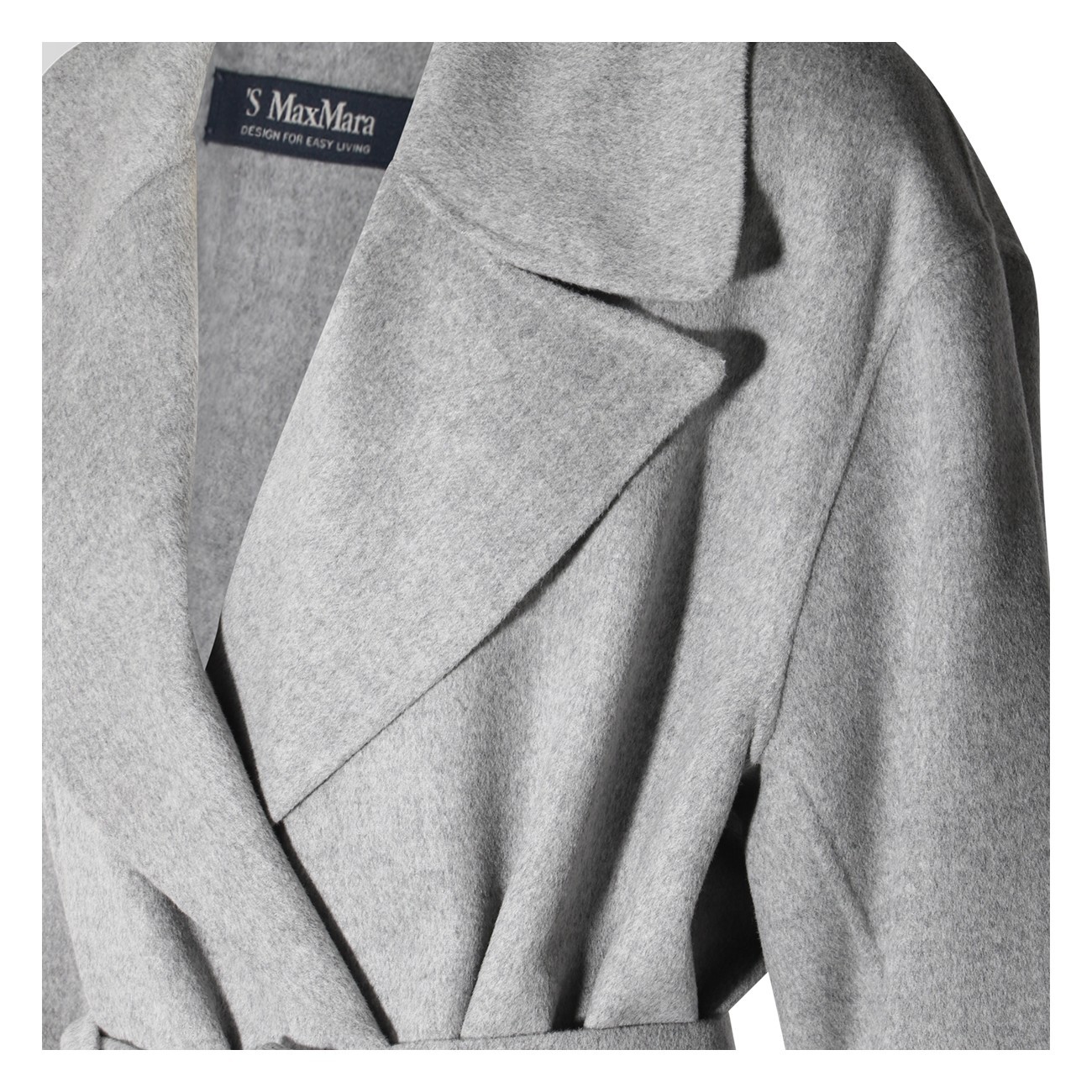 Max Mara Long-sleeved Coat In Gray