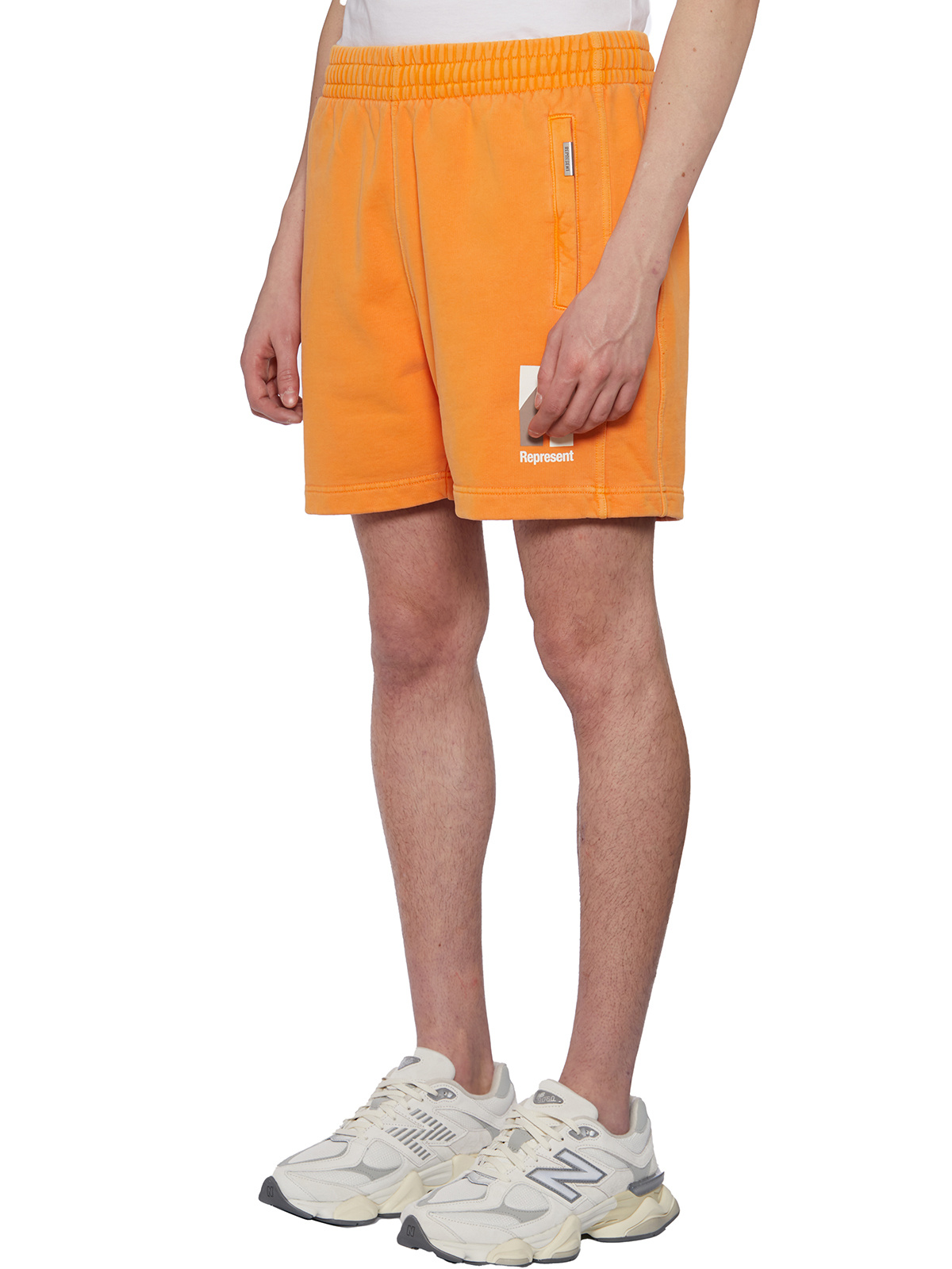 Represent Logo Detail Shorts In Orange