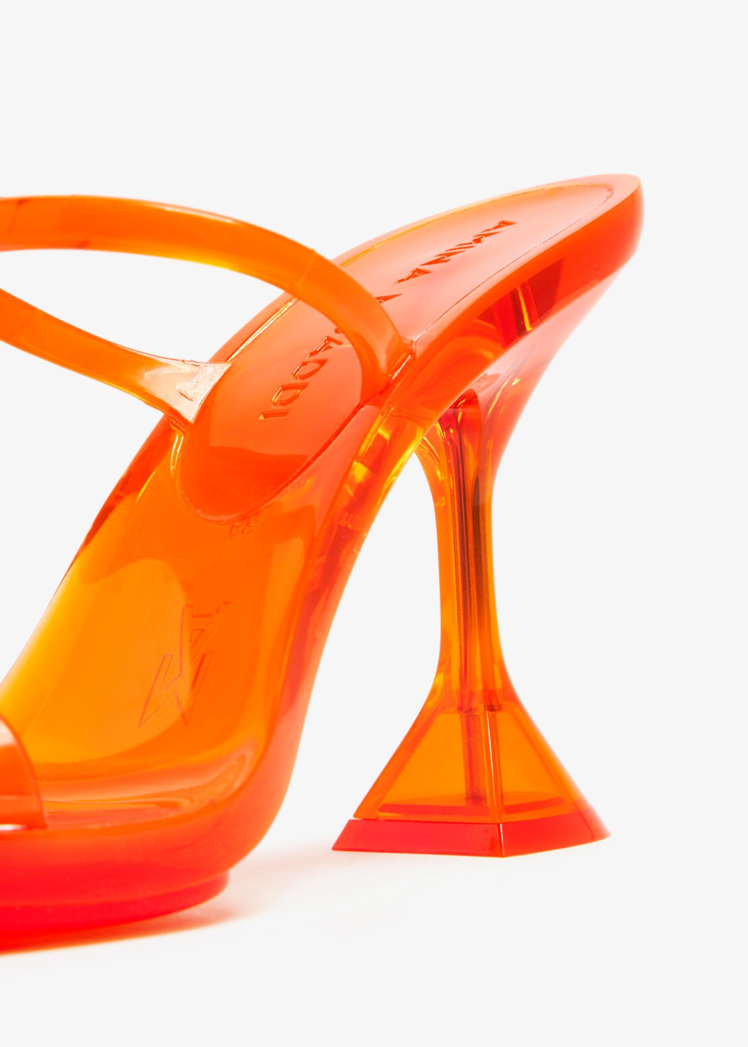 AMINA MUADDI SQUARE-HEADED HIGH-HEELED SANDALS
