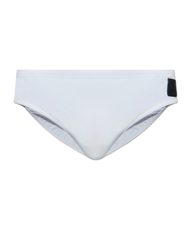 Balmain Swimming Trunks In White