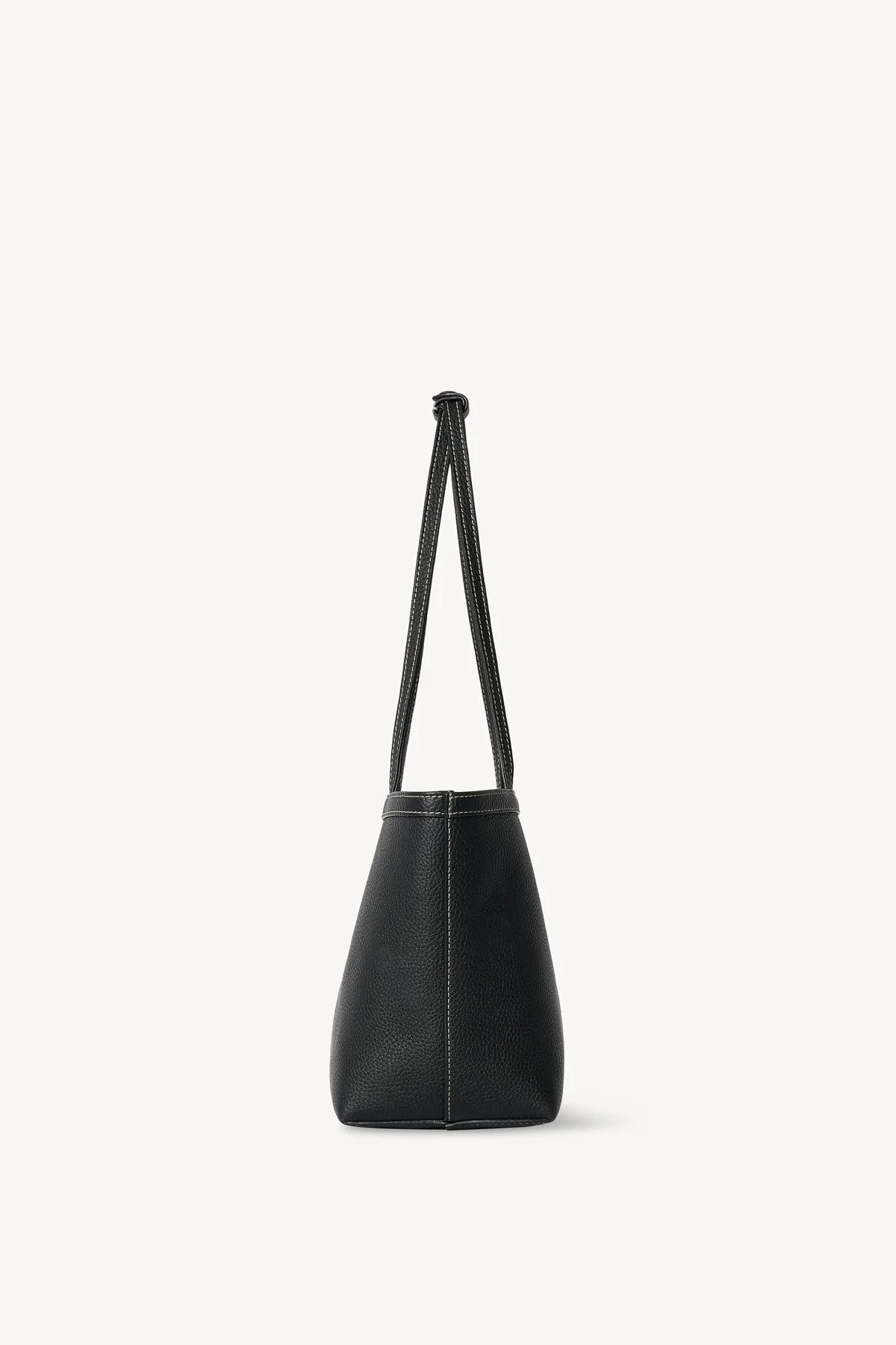 The Row Medium Park Tote Stitch Shoulder Bag In Black